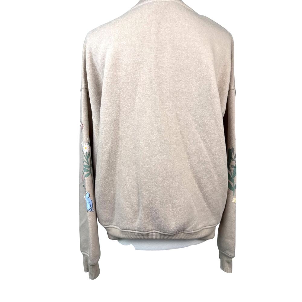 Disney Bambi Woodland Graphic Sweatshirt Medium Tan Deer Pullover - Picture 5 of 9